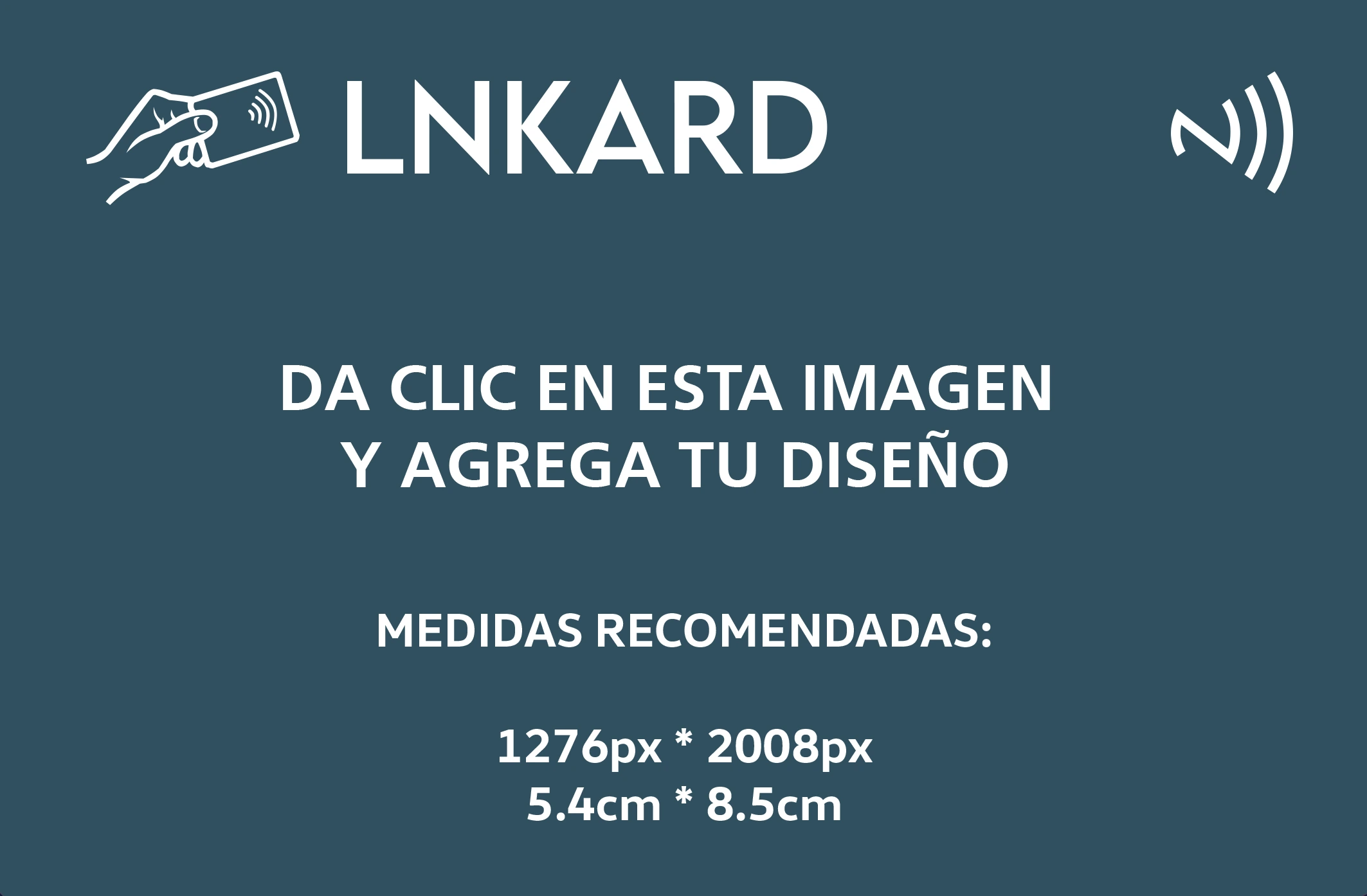 Imagen Base LNKARD para subir su diseño